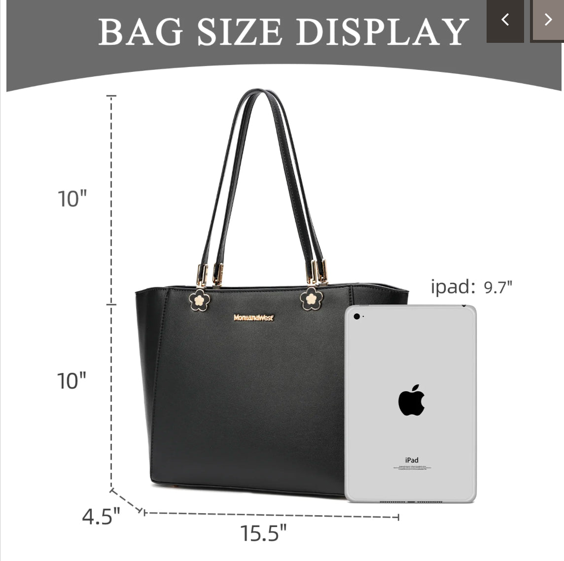 Montana West Clover Concho Tote Bag