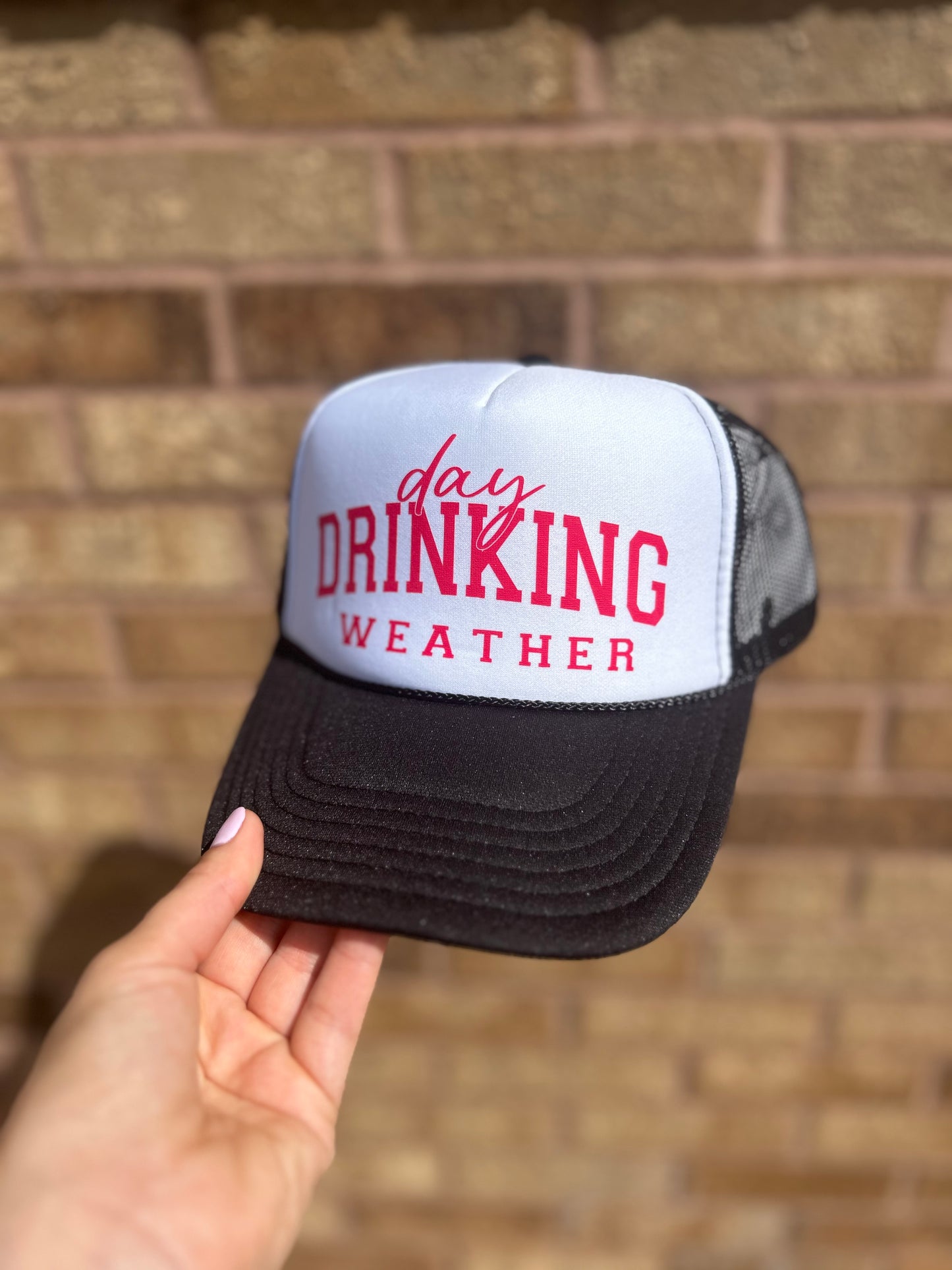 Day Drinking Weather Trucker Hat