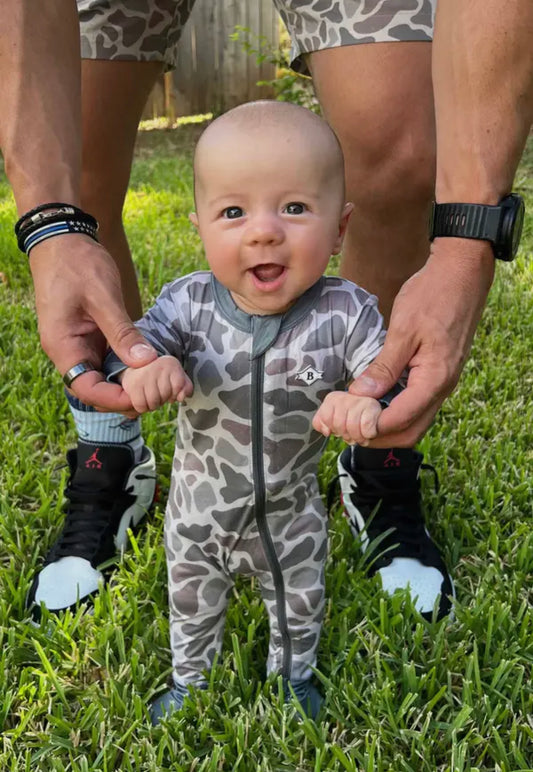 Classic Deer Bamboo Camo Footies