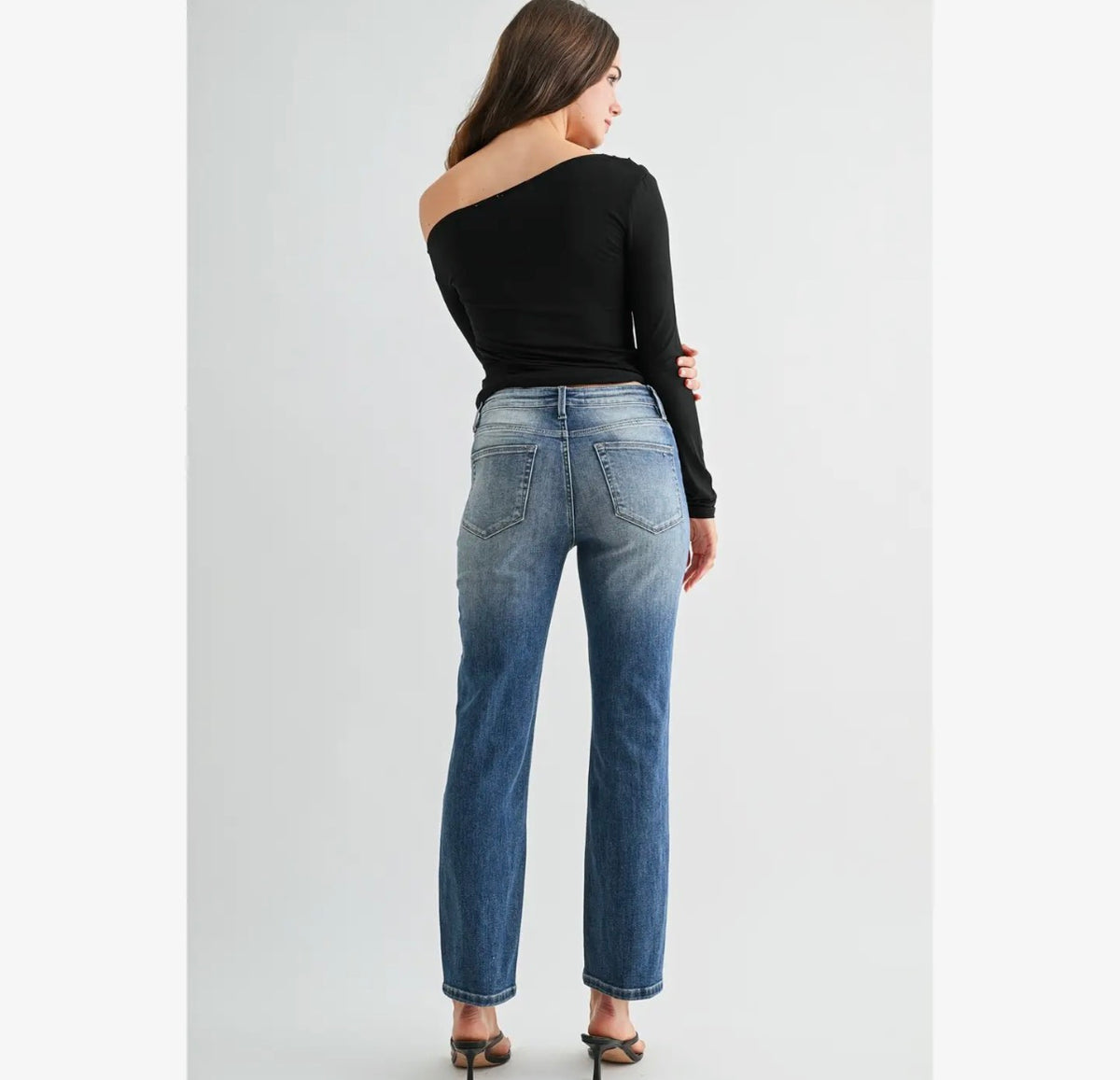 The Everyday Twist Mid-Rise Straight Jeans