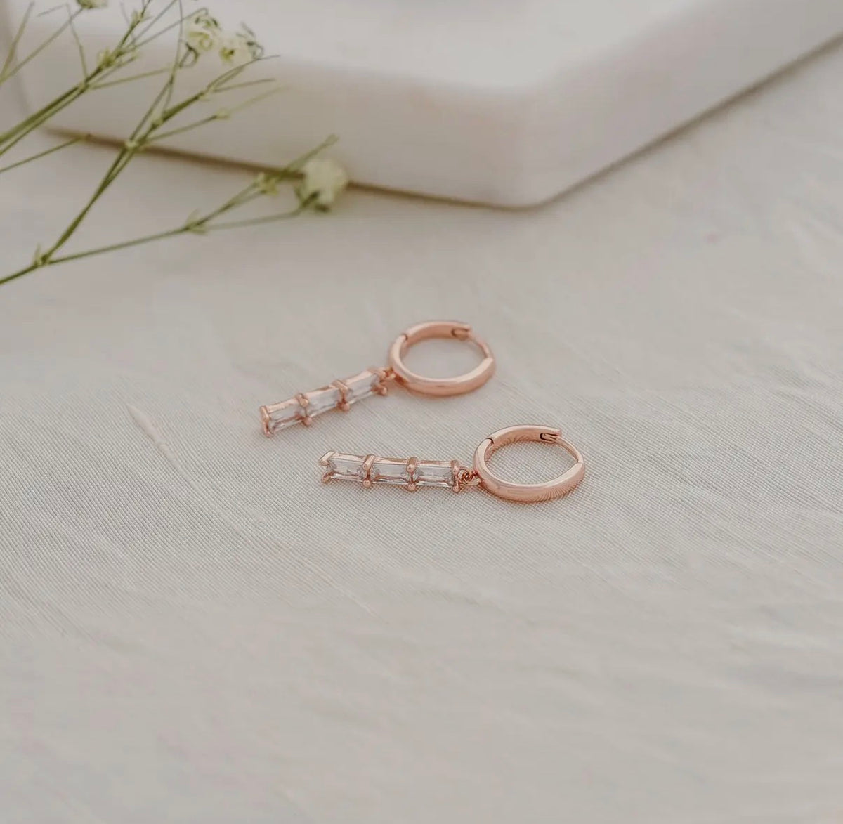 The Raya Rose Gold Hoops