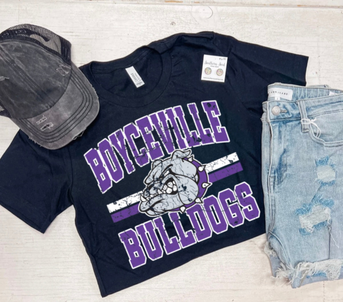 Boyceville Double Stripe Bella Canvas Tee