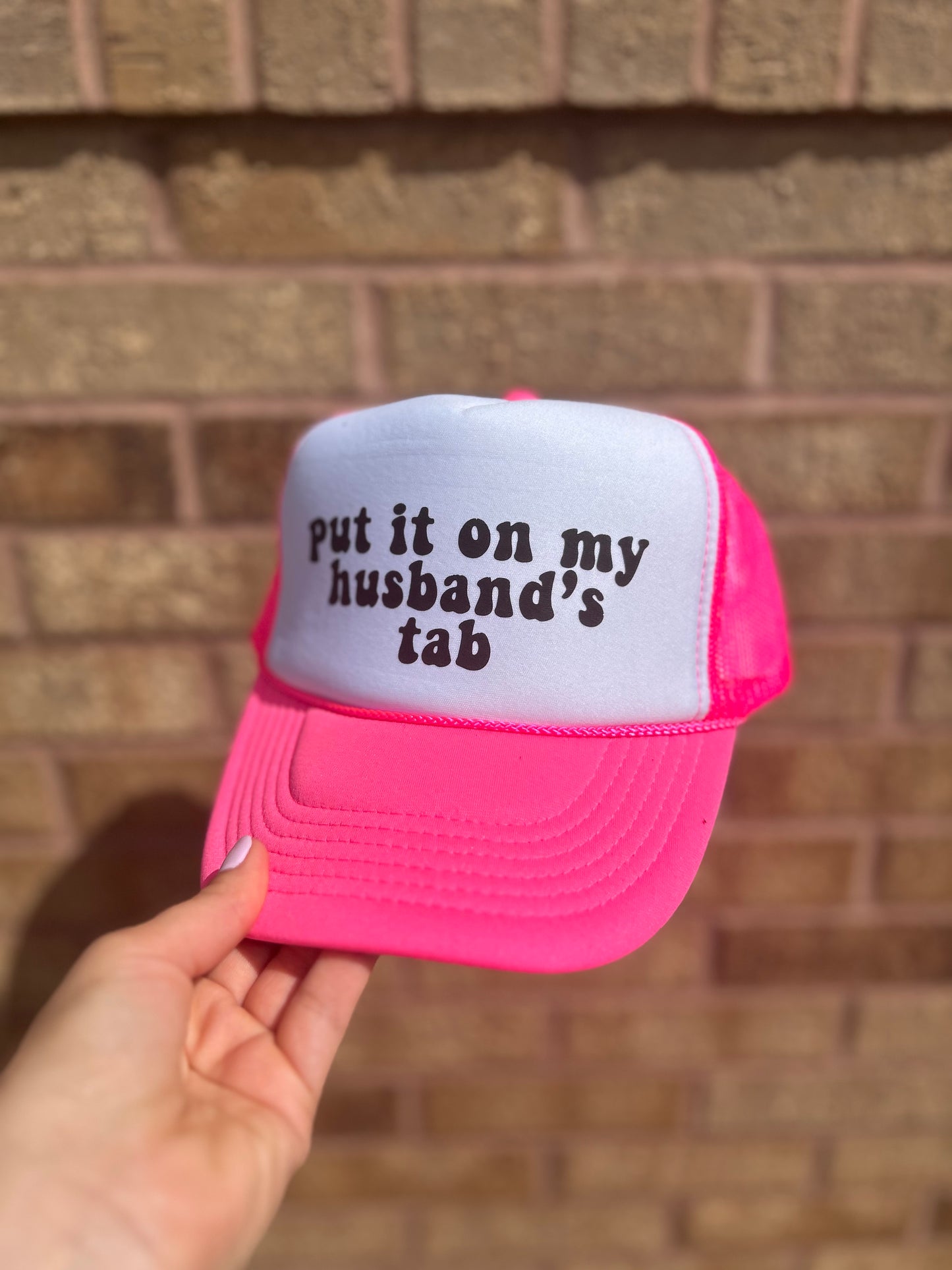 Husband's Tab Trucker Hat