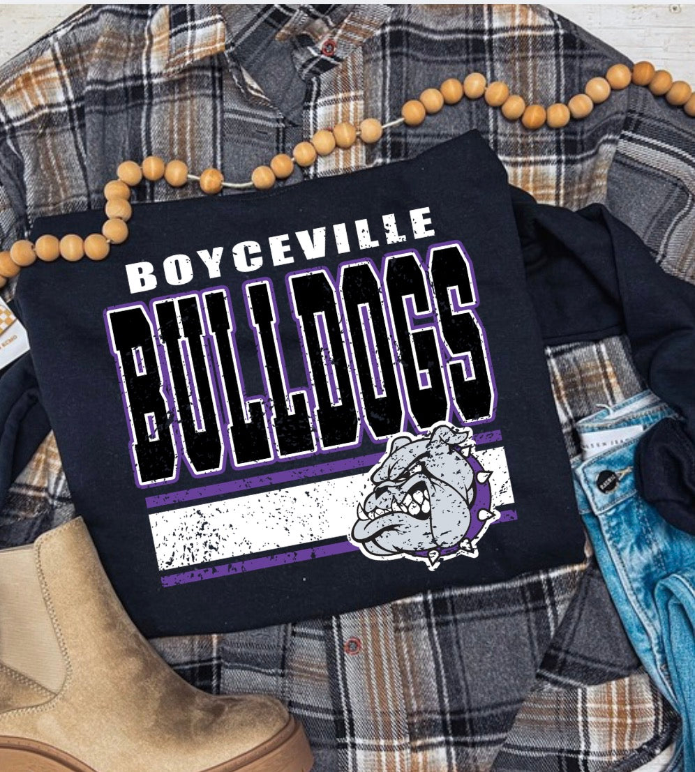 Bulldog Stripe Crew