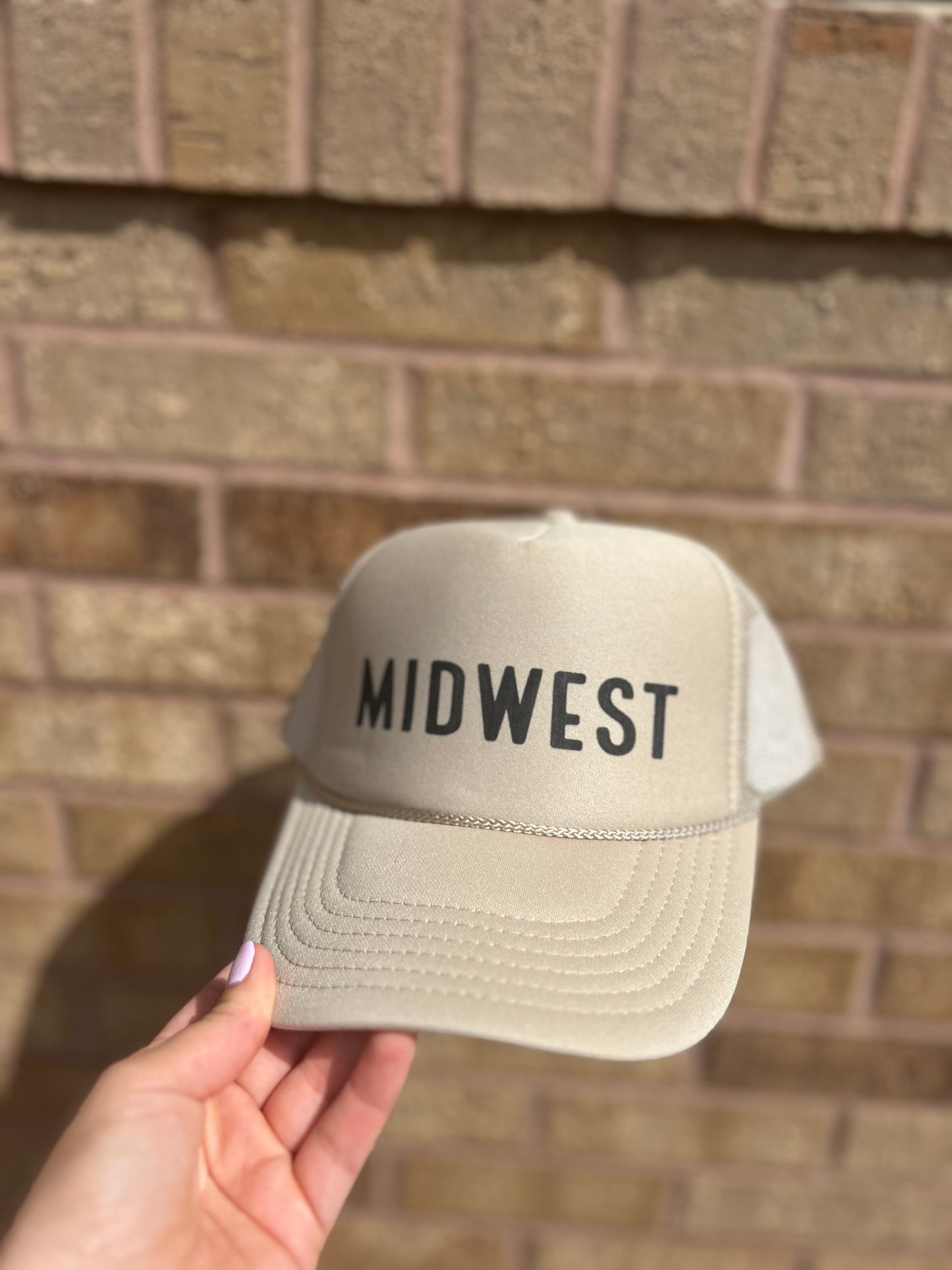 Midwest Tan Trucker Hat