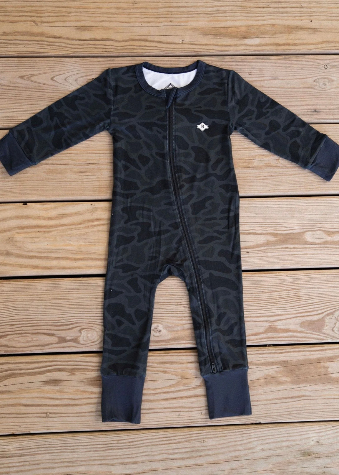 The Black Camo Bamboo Footies