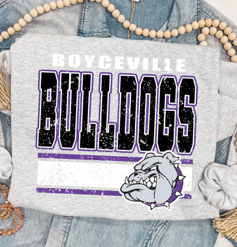 Bulldog Stripe Crew