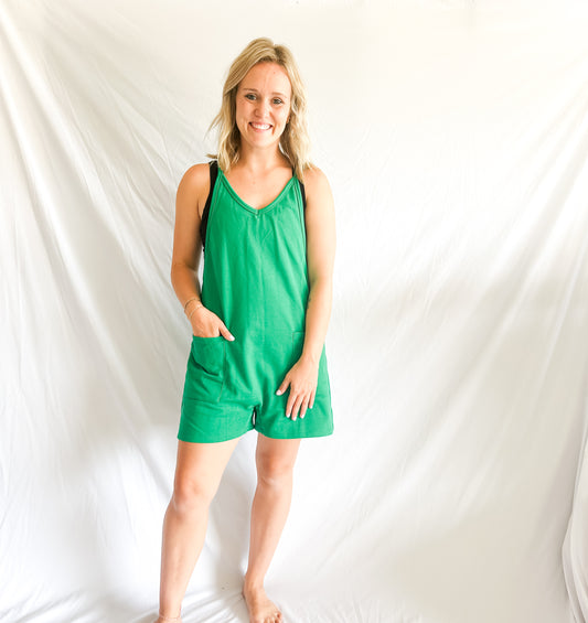 The V Neck Jersey Romper