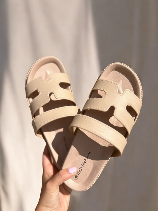 The Sun Slip Sandals