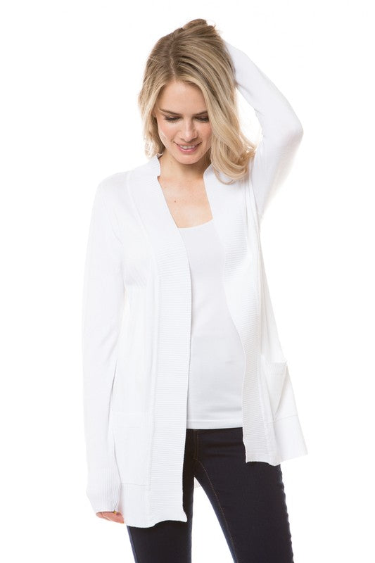 The Open Cardigan in White