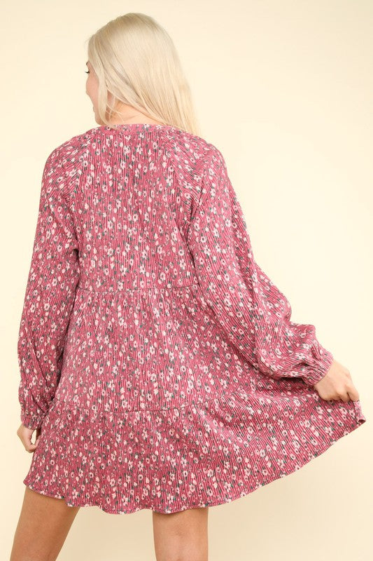 The Velvet Floral Flow Dress