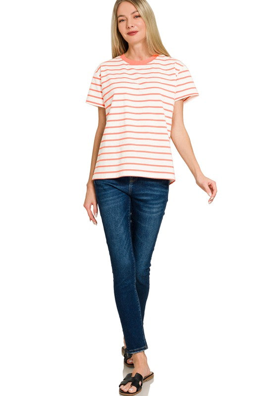 Easy Days Stripe Tee