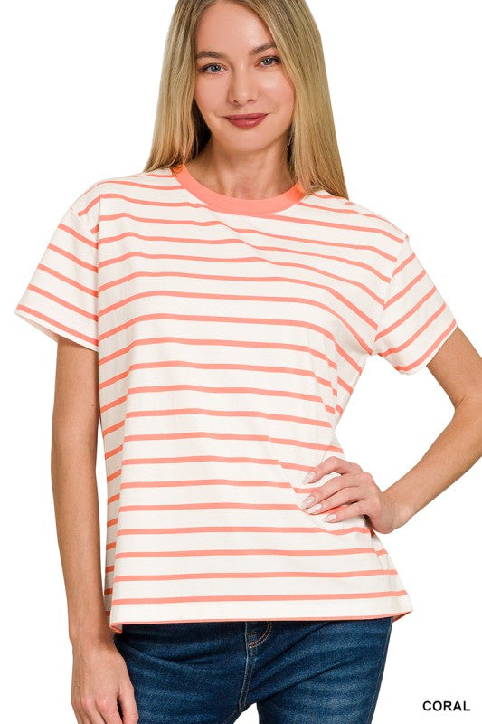 Easy Days Stripe Tee
