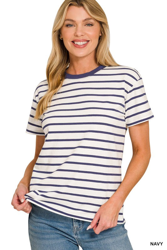 Easy Days Stripe Tee