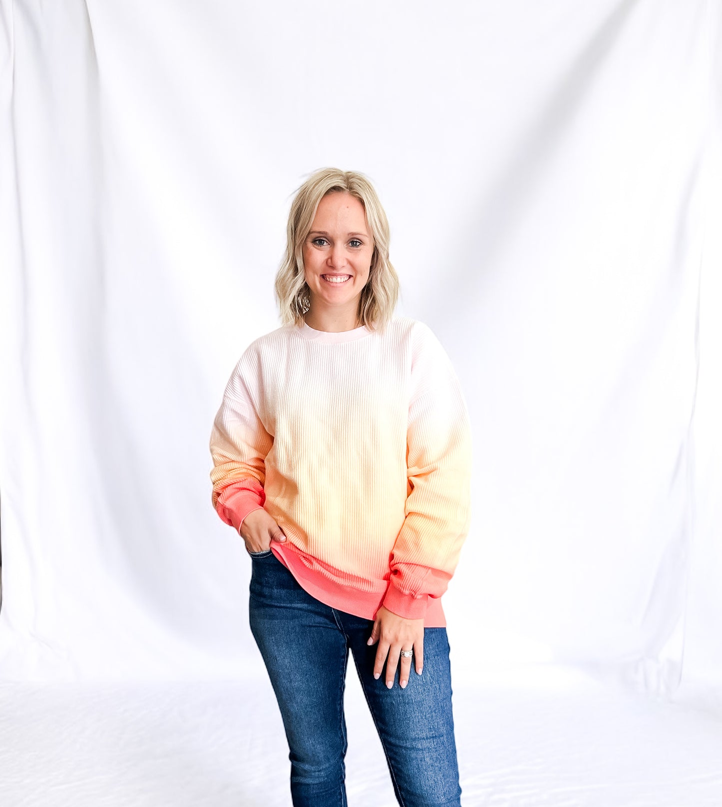 Southern Sunset Ombré Crewneck