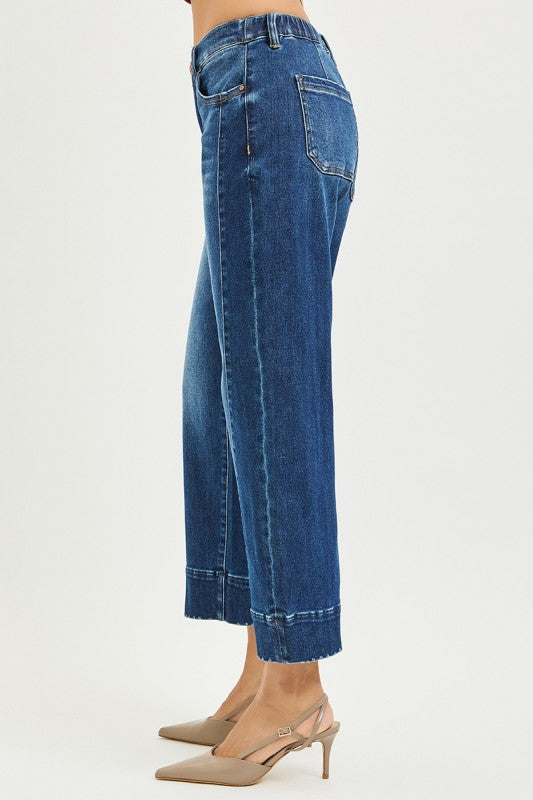 The Slouchy Cropped Barrel Risen Jeans
