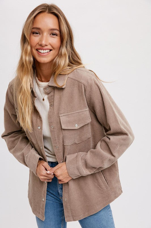 The Nude Corduroy Shacket