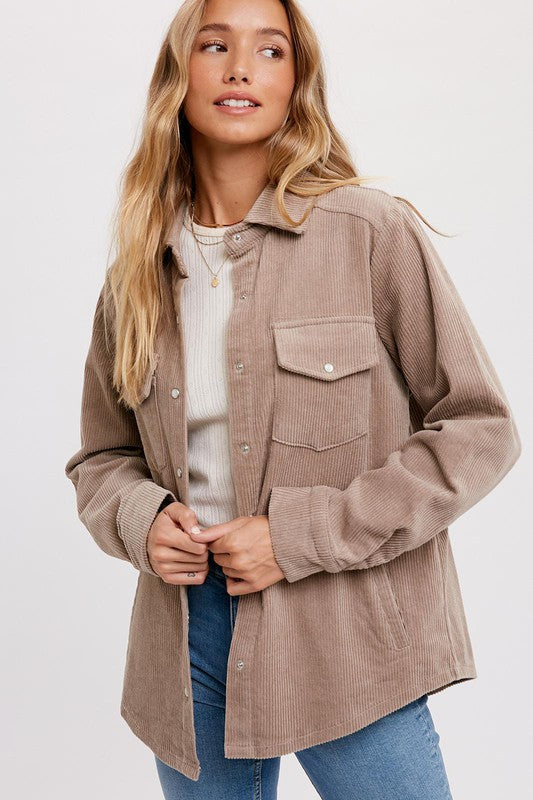 The Nude Corduroy Shacket