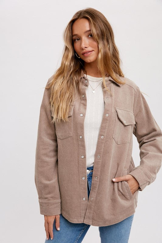 The Nude Corduroy Shacket