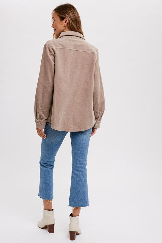 The Nude Corduroy Shacket