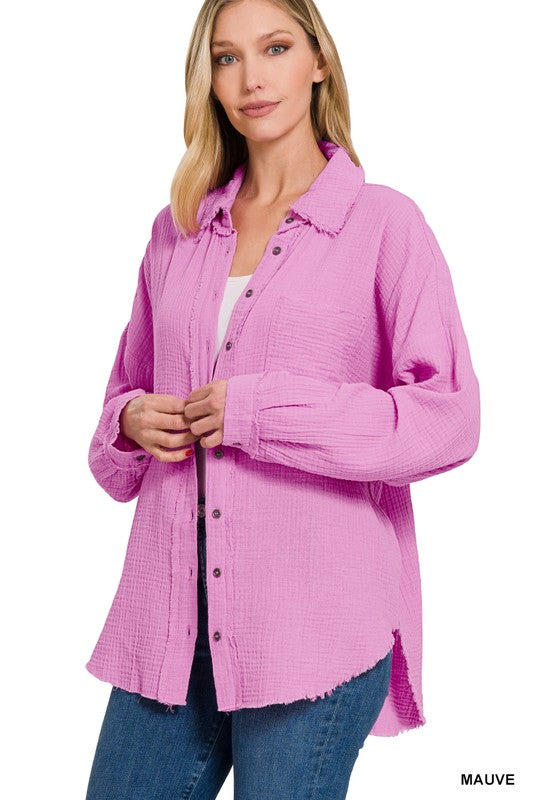 The Lovely Breezy Button Down