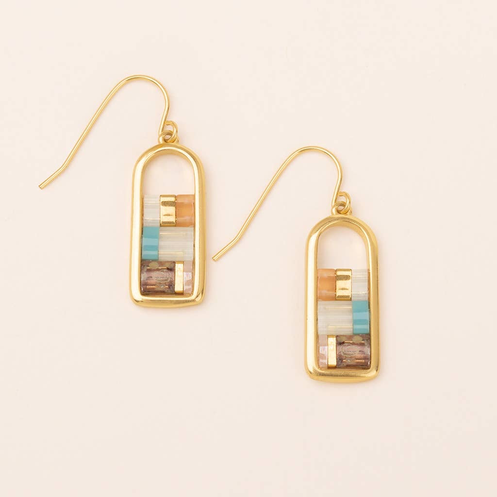 Good Karma Miyuki Frame Earrings