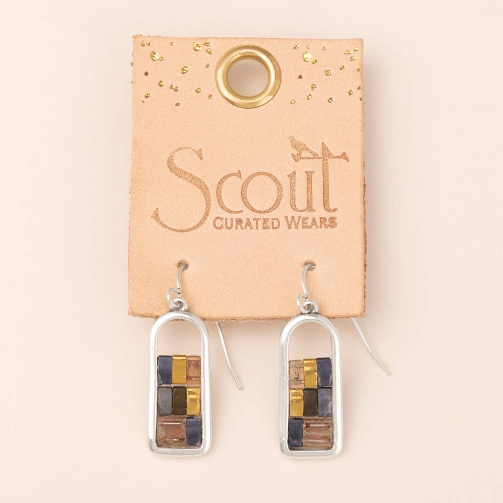 Good Karma Miyuki Frame Earrings