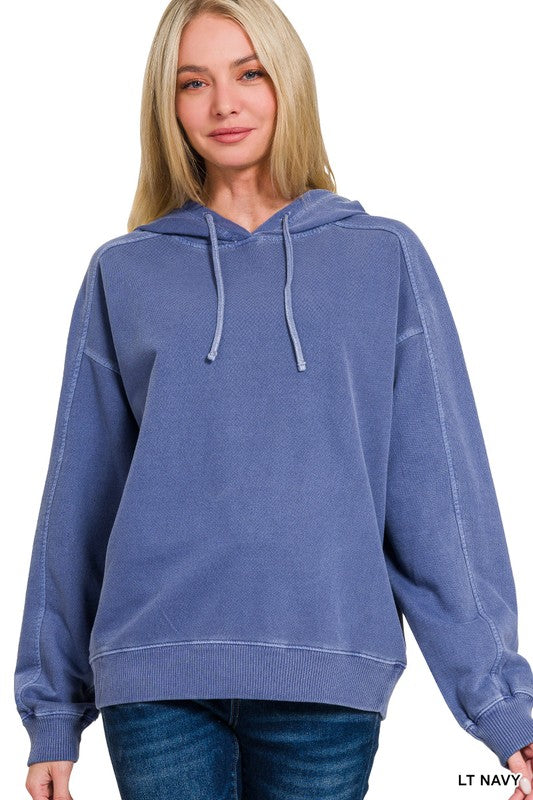 The Deep Blue French Terry Hoodie