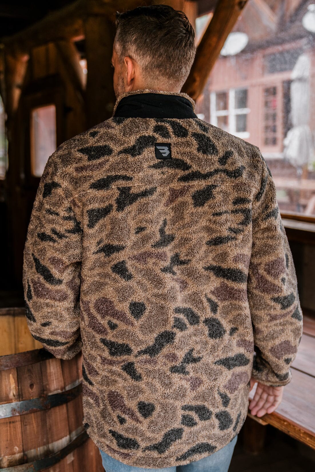 The Guage Camo Cotton Twill Button Up