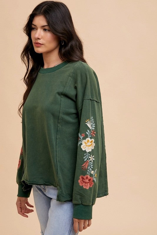 The Flower Garden Long Sleeve Top