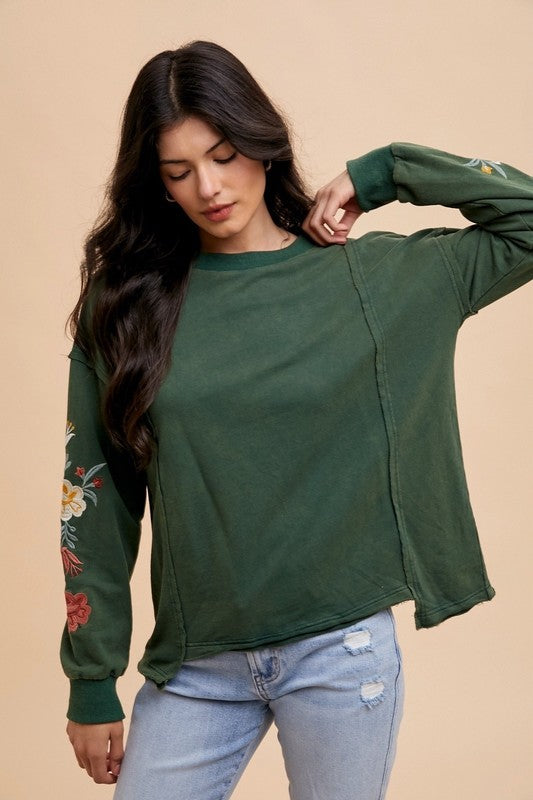 The Flower Garden Long Sleeve Top