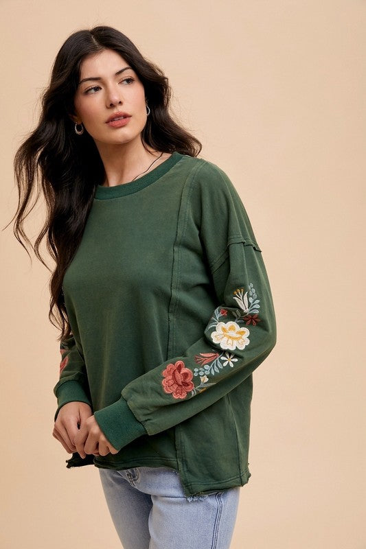 The Flower Garden Long Sleeve Top