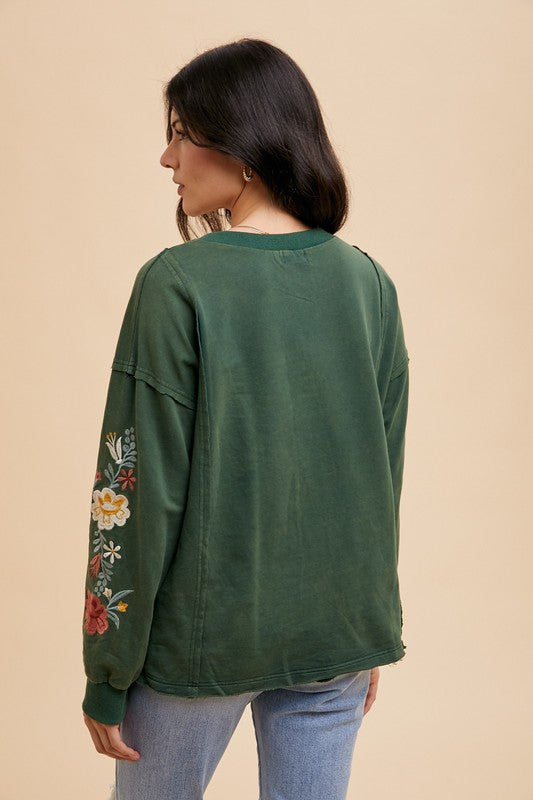 The Flower Garden Long Sleeve Top