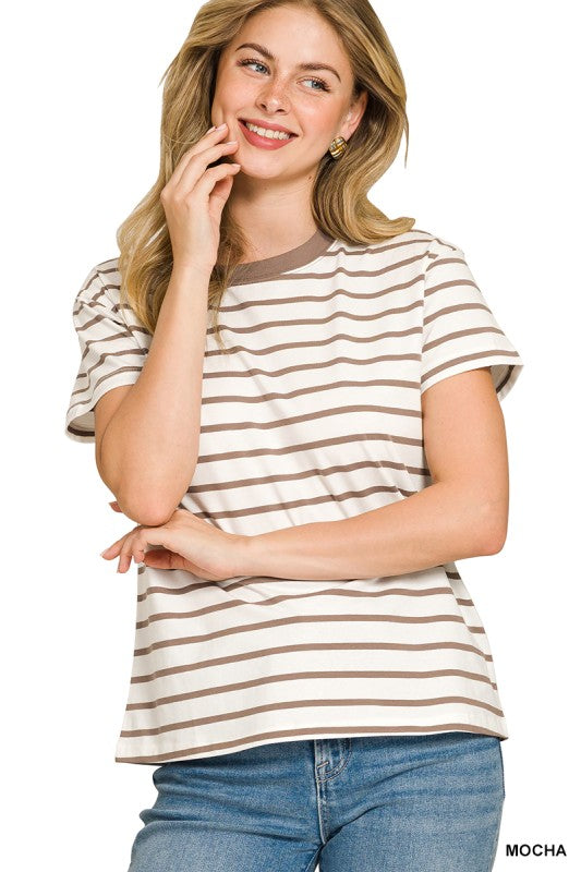 Easy Days Stripe Tee