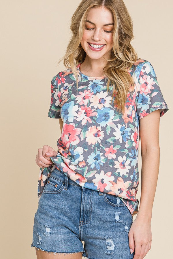 The Cassie Floral Tee