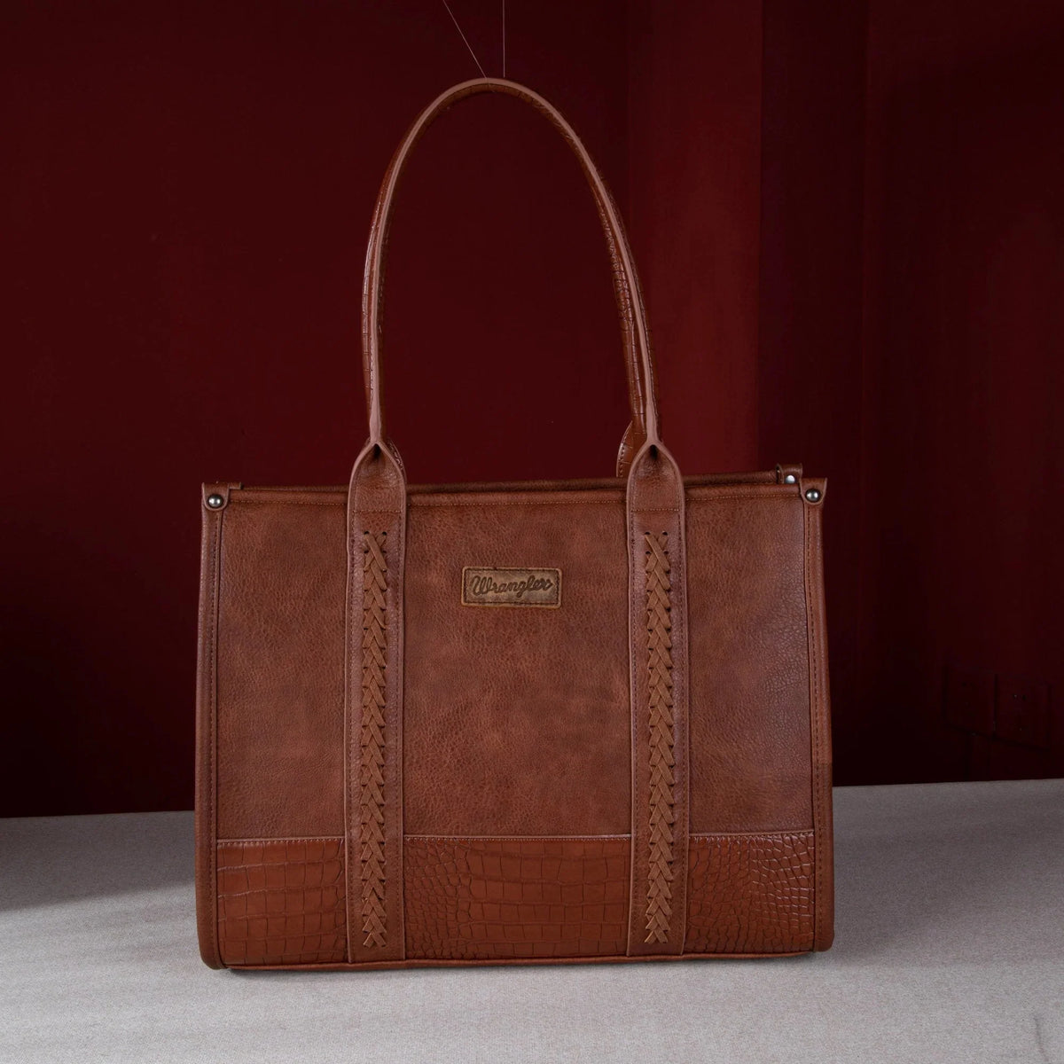 Wrangler Croc Print Wide Tote