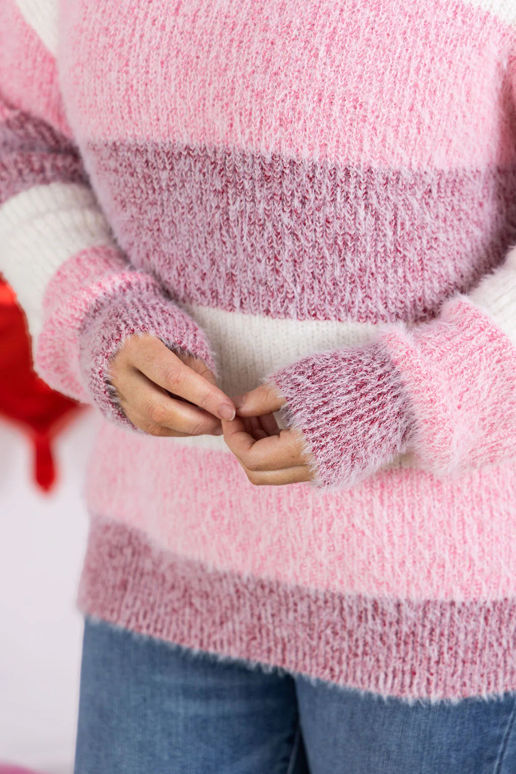 The Sweetheart Striped Sweater