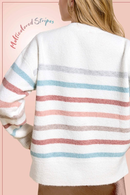 The Cozy Knit Stripe Sweater