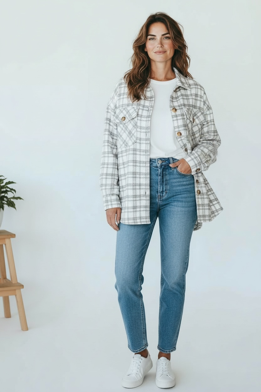 The Plaid Print Shacket