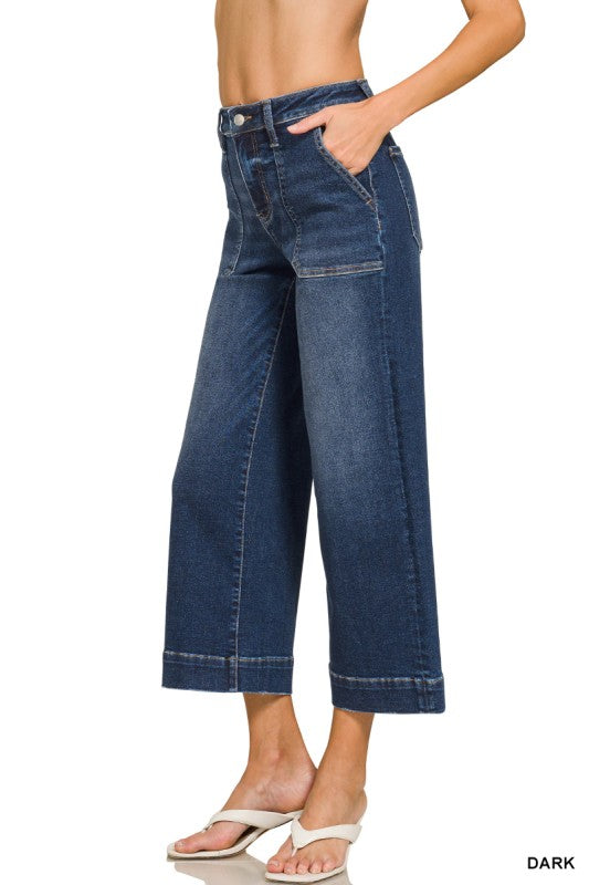 The Willa Cropped Denim Jeans
