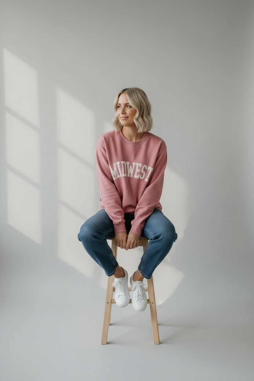 The Mauve Midwest Sweatshirt