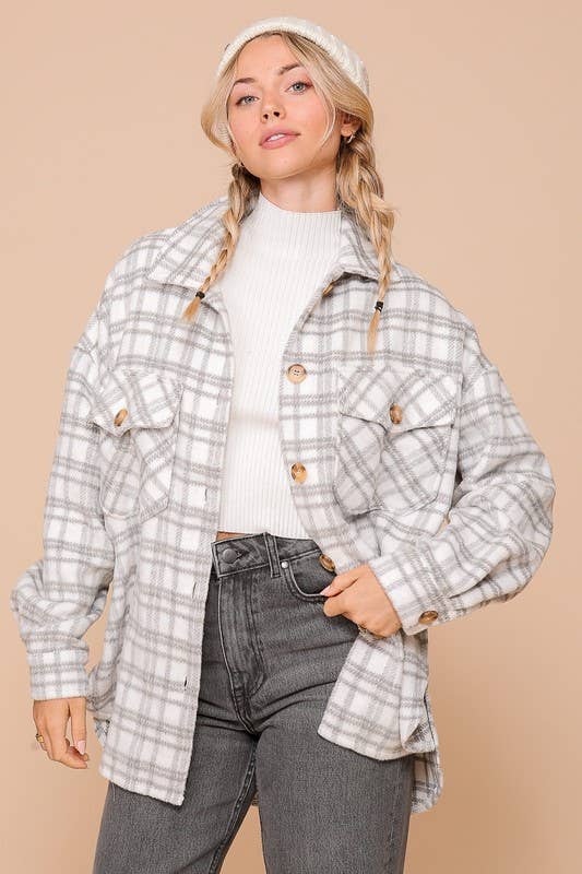 The Plaid Print Shacket