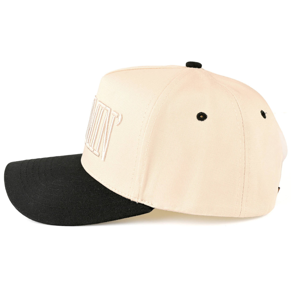 MOMMIN Letter Two Tone Trucker Cap