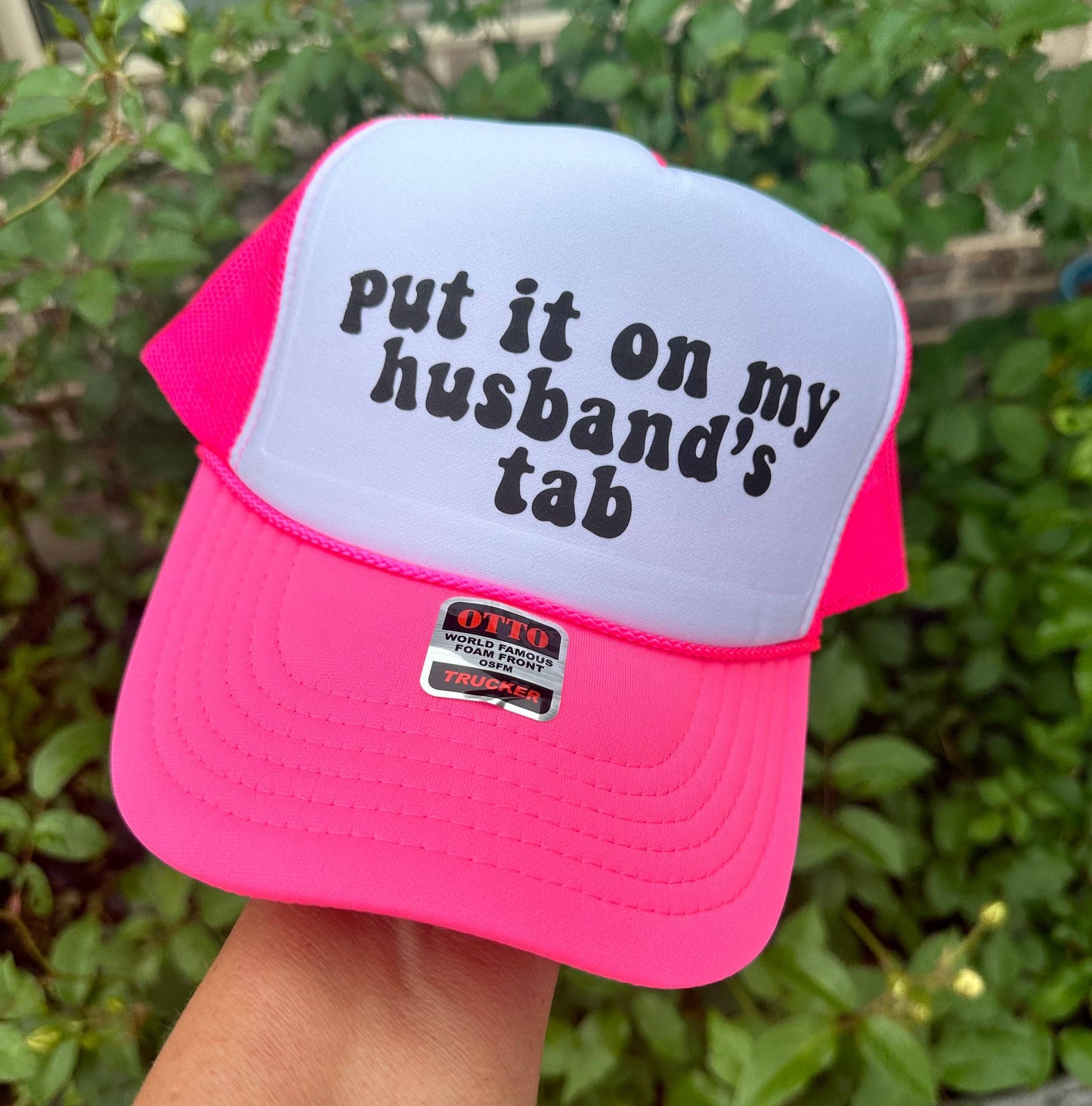 Husband's Tab Trucker Hat