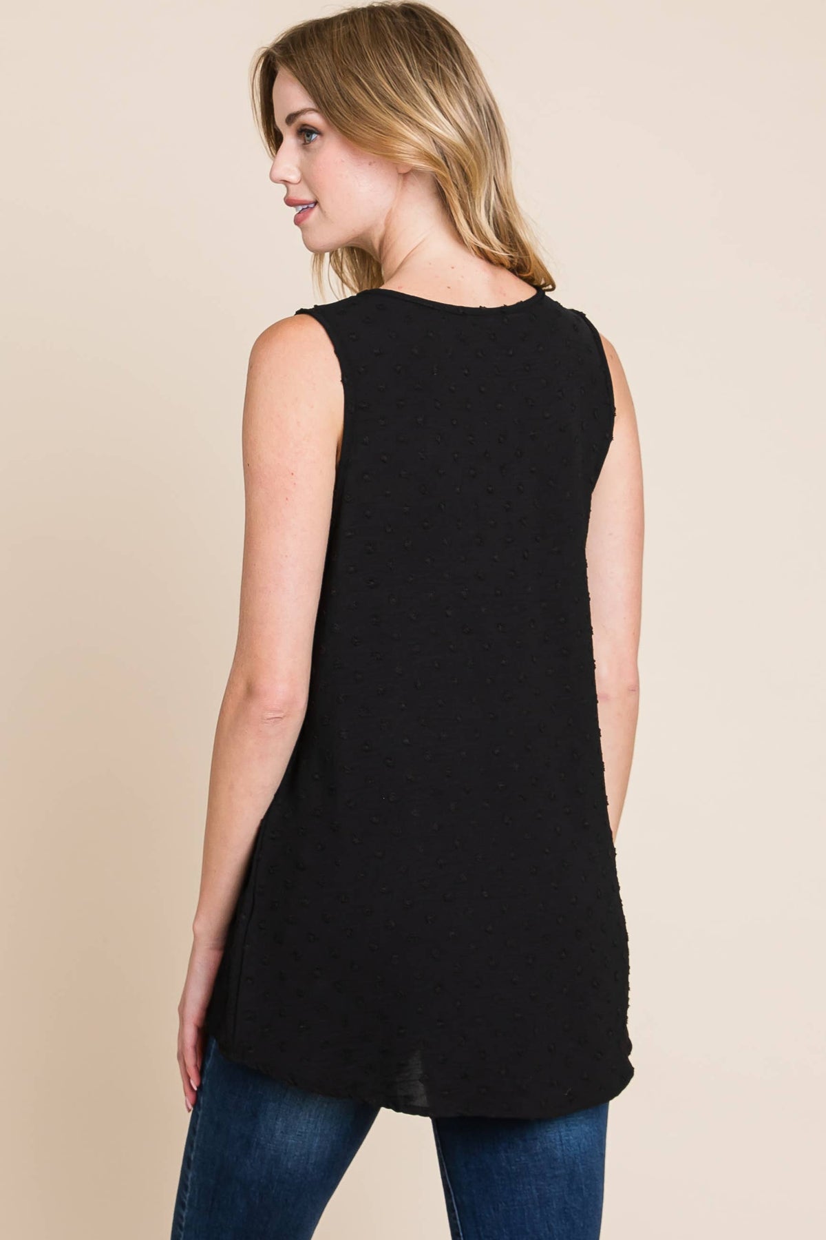 The Relaxed Dot Textured Tank