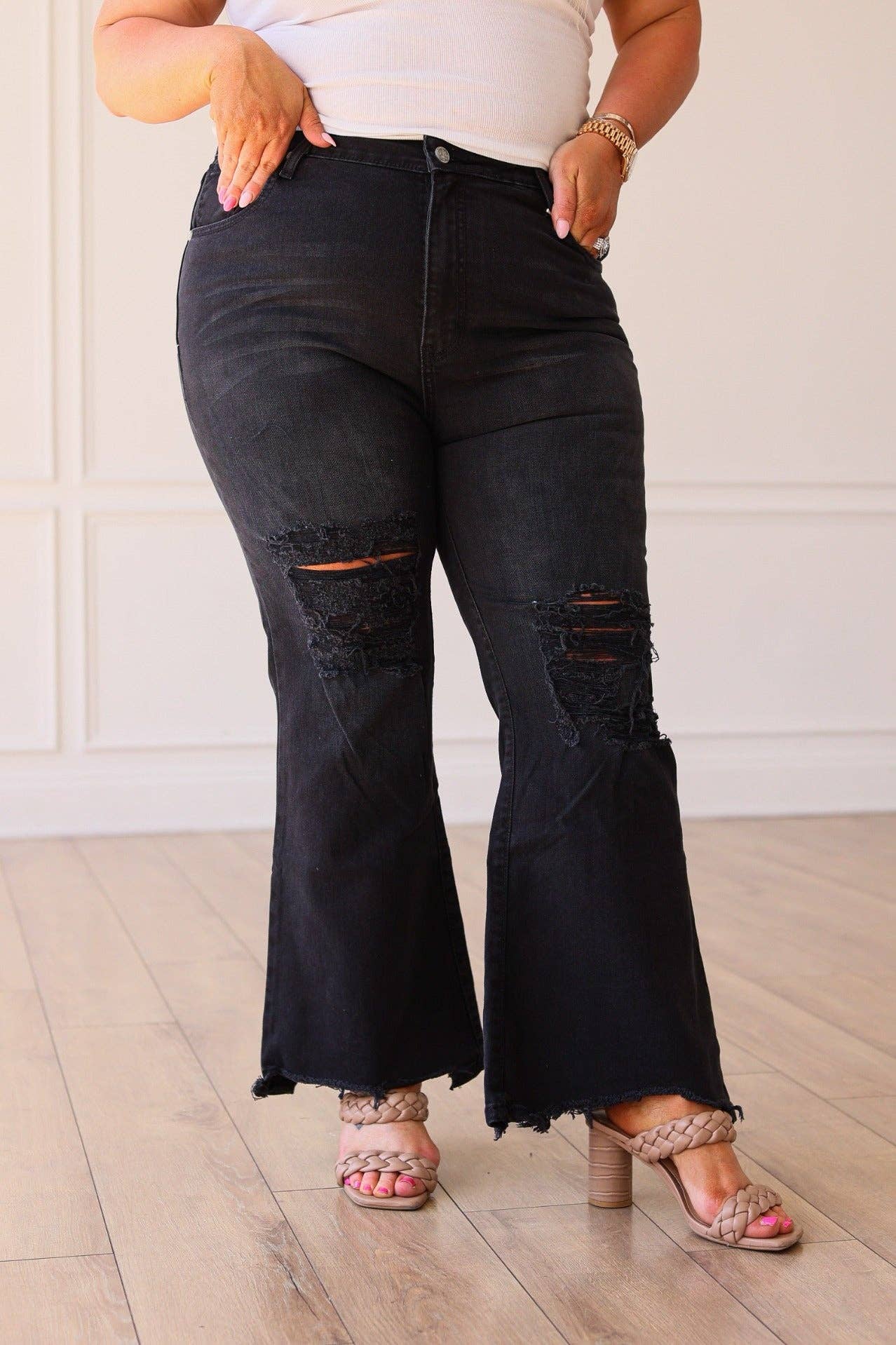 The Dixie Midrise Black Wash Jeans