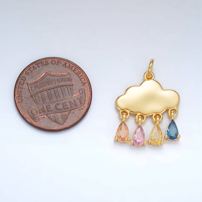 Pastel Teardrop Cloud Weather Charm