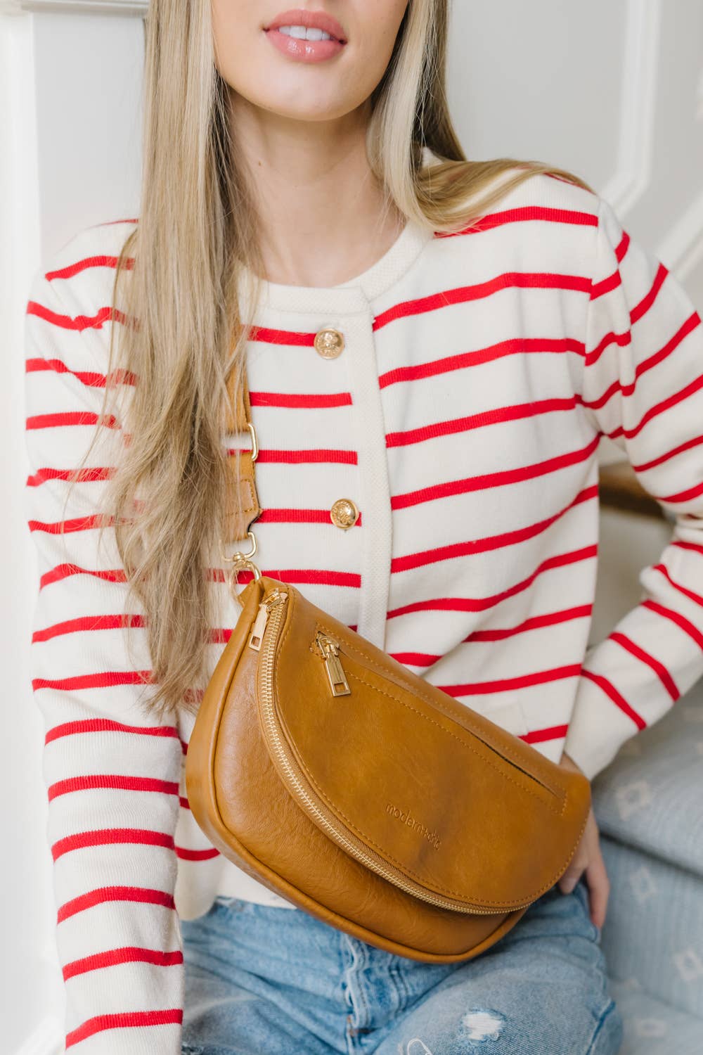 Holly Foldover Satchel Crossbody Belt Bag