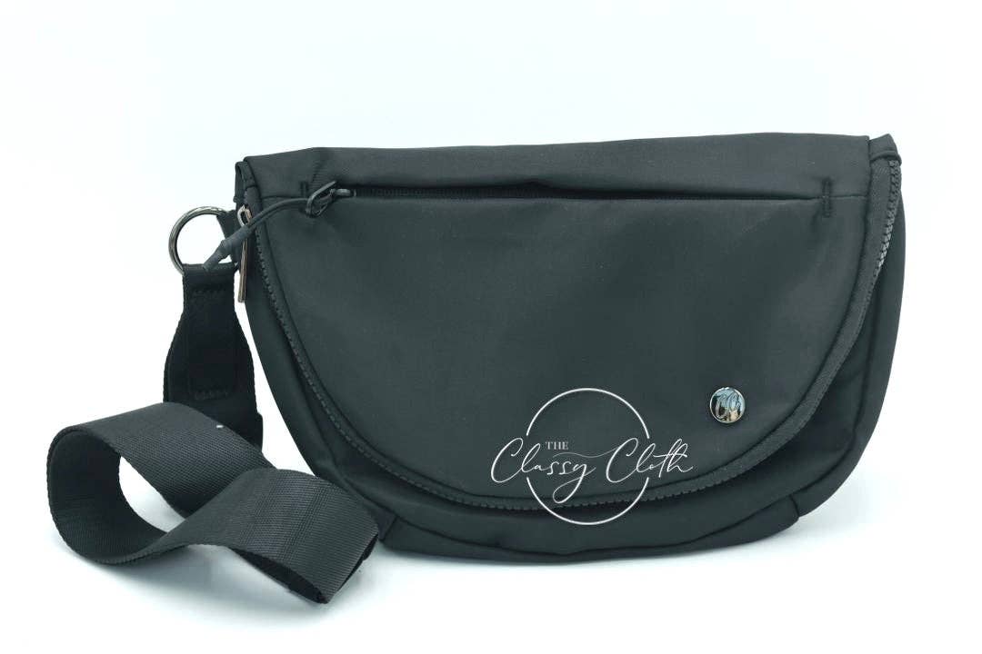 Margot Moon Belt Bag in Black