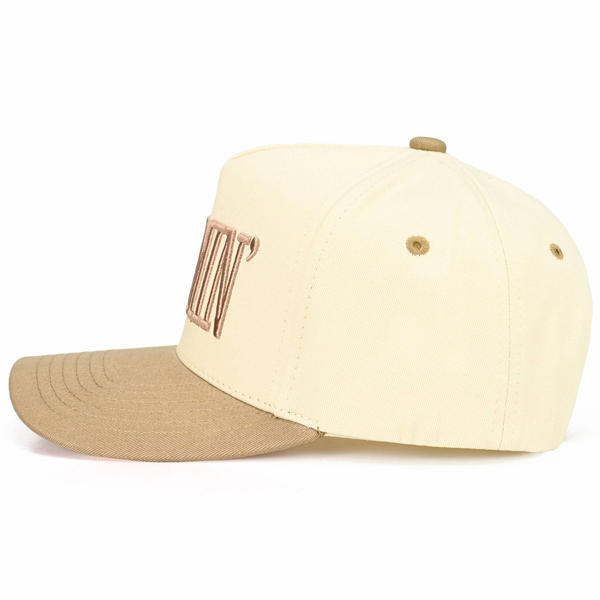 MOMMIN Letter Two Tone Trucker Cap